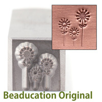 3 Flowers Design Stamp-Beaducation Original 3 Flowers Design Stamp-Beaducation Original