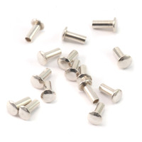Sterling Silver Tubular 1/16" Rivets, 5/32" Long Sterling Silver Tubular 1/16" Rivets, 5/32" Long