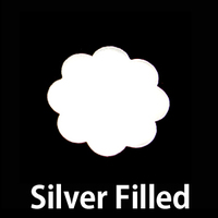 Silver Filled Large 8 Petal Flower, 24g Silver Filled Large 8 Petal Flower, 24g