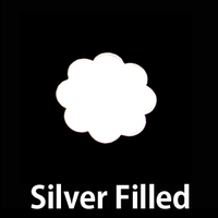 Silver Filled Small 8 Petal Flower, 24g Silver Filled Small 8 Petal Flower, 24g