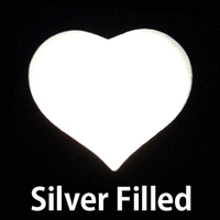 Silver Filled Large Puffy Heart, 24g Silver Filled Large Puffy Heart, 24g