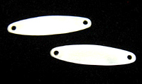 Sterling Long Oval Connectors with 2 Holes, 24g Sterling Long Oval Connectors with 2 Holes, 24g