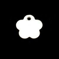 Sterling Silver Flower Tags, 24g Sterling Silver Flower Tags, 24g