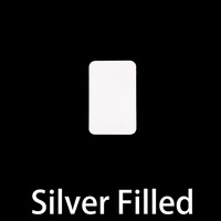 Silver Filled Small Rectangle, 24g Silver Filled Small Rectangle, 24g