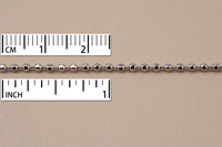 Nickel Faceted Ball Chain, by the Inch Nickel Faceted Ball Chain, by the Inch