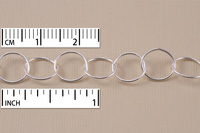Sterling Silver Large Round Cable Chain, 10mm, by the Inch Sterling Silver Large Round Cable Chain, 10mm, by the Inch