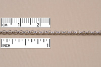 Rhodium Finish, Rolo Chain, 2mm, by the Inch Rhodium Finish, Rolo Chain, 2mm, by the Inch