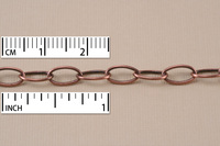 Antique Copper, Large Oval Cable Chain, 9mm x 5mm, by the Inch Antique Copper, Large Oval Cable Chain, 9mm x 5mm, by the Inch