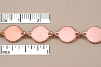 Copper Stampable Coin Chain, 10mm Copper Stampable Coin Chain, 10mm