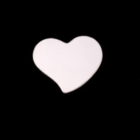 Sterling Silver Small Stylized Heart, 24g Sterling Silver Small Stylized Heart, 24g