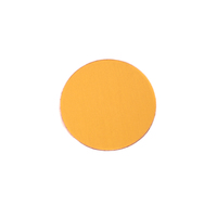 Anodized Aluminum 1/2" Circle, Gold, 24g Anodized Aluminum 1/2" Circle, Gold, 24g