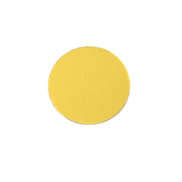 Anodized Aluminum 1/2" Circle, Yellow, 24g Anodized Aluminum 1/2" Circle, Yellow, 24g