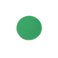 Anodized Aluminum 1/2" Circle, Kelly Green, 24g Anodized Aluminum 1/2" Circle, Kelly Green, 24g