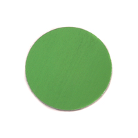 Anodized Aluminum 3/4" Circle, Lime Green, 24g Anodized Aluminum 3/4" Circle, Lime Green, 24g