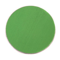 Anodized Aluminum 1" Circle, Lime Green, 24g Anodized Aluminum 1" Circle, Lime Green, 24g