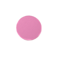 Anodized Aluminum 1/2" Circle, Pink, 24g Anodized Aluminum 1/2" Circle, Pink, 24g
