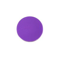 Anodized Aluminum 1/2" Circle, Purple, 24g Anodized Aluminum 1/2" Circle, Purple, 24g