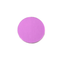 Anodized Aluminum 1/2" Circle, Light Magenta, 24g Anodized Aluminum 1/2" Circle, Light Magenta, 24g