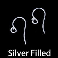 Silver Filled 2mm Balled Earwires Silver Filled 2mm Balled Earwires