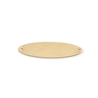 Brass Large Long Oval Connector, 24g Brass Large Long Oval Connector, 24g