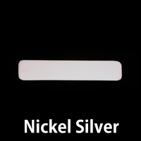 Nickel Silver Large Long Rounded Rectangle, 24g Nickel Silver Large Long Rounded Rectangle, 24g