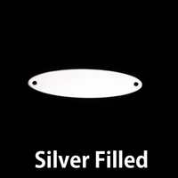 Silver Filled Large Long Oval Connector, 24g Silver Filled Large Long Oval Connector, 24g