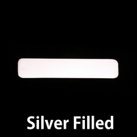 Silver Filled Large Long Rounded Rectangle, 24g Silver Filled Large Long Rounded Rectangle, 24g