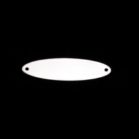 Sterling Large Long Oval Connector with 2 holes, 20g Sterling Large Long Oval Connector with 2 holes, 20g