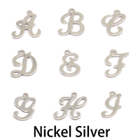 Nickel Script Letter Charm A, 24g Nickel Script Letter Charm A, 24g