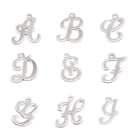 Sterling Silver Script Letter Charm A, 24g Sterling Silver Script Letter Charm A, 24g