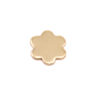Brass Mini Flower with 6 petals Solderable Accent, 24g Brass Mini Flower with 6 petals Solderable Accent, 24g