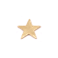 Brass Art Nouveau Star Solderable Accent,24g Brass Art Nouveau Star Solderable Accent,24g