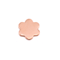 Copper Mini Flower with 6 Petals Solderable Accent, 24g Copper Mini Flower with 6 Petals Solderable Accent, 24g