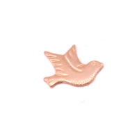 Copper Dove Right Facing Solderable Accent, 24g Copper Dove Right Facing Solderable Accent, 24g