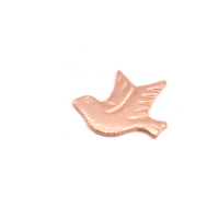 Copper Dove Left Facing Solderable Accent, 24g Copper Dove Left Facing Solderable Accent, 24g