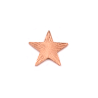 Copper Art Nouveau Star Solderable Accent, 24g Copper Art Nouveau Star Solderable Accent, 24g
