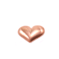 Copper Mini Puffy Heart Solderable Accent, 24g Copper Mini Puffy Heart Solderable Accent, 24g