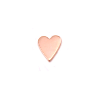 Copper Mini Skinny Heart Solderable Accent, 24g Copper Mini Skinny Heart Solderable Accent, 24g
