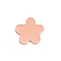 Copper Mini Flower with 5 Petals Solderable Accent, 24g Copper Mini Flower with 5 Petals Solderable Accent, 24g