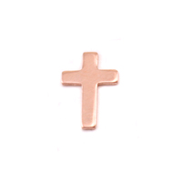 Copper Mini Cross Solderable Accent, 24g Copper Mini Cross Solderable Accent, 24g