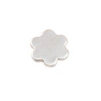 Sterling Silver Mini Flower w/ 6 Petals Solderable Accent , 24g Sterling Silver Mini Flower w/ 6 Petals Solderable Accent , 24g