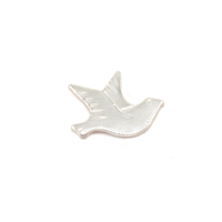 Sterling Silver Dove Right Facing Solderable Accent, 24g Sterling Silver Dove Right Facing Solderable Accent, 24g