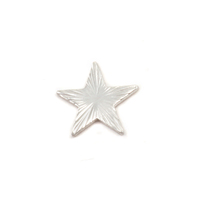 Sterling Silver Art Nouveau Star Solderable Accent, 24g Sterling Silver Art Nouveau Star Solderable Accent, 24g