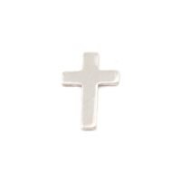 Sterling Silver Mini Cross Solderable Accent, 24g Sterling Silver Mini Cross Solderable Accent, 24g