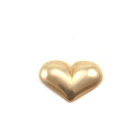 Brass Mini Puffy Heart Solderable Accent, 24g Brass Mini Puffy Heart Solderable Accent, 24g