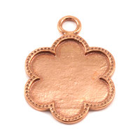 Copper Flower with Dotted Edge Copper Flower with Dotted Edge