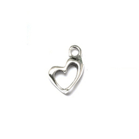 Sterling Silver Open Heart Charm Sterling Silver Open Heart Charm
