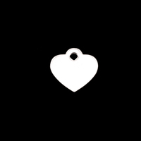 Sterling Silver Heart Tag, 24g Sterling Silver Heart Tag, 24g