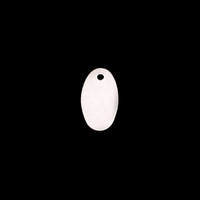 Sterling Silver Oval Tags (12mm x 6mm), 28g Sterling Silver Oval Tags (12mm x 6mm), 28g
