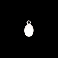 Sterling Silver Tiny Oval Tags, 24g Sterling Silver Tiny Oval Tags, 24g